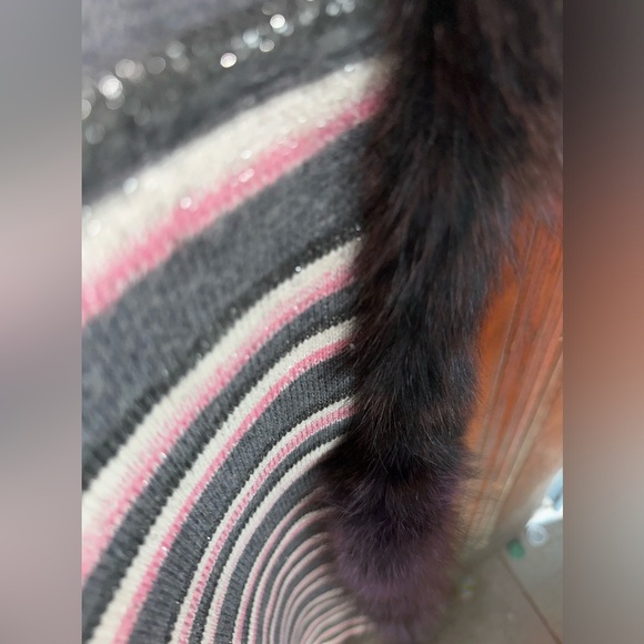 Harriman’s Canadian made merino removable recycled real fur infinity scarf - Picture 5 of 13